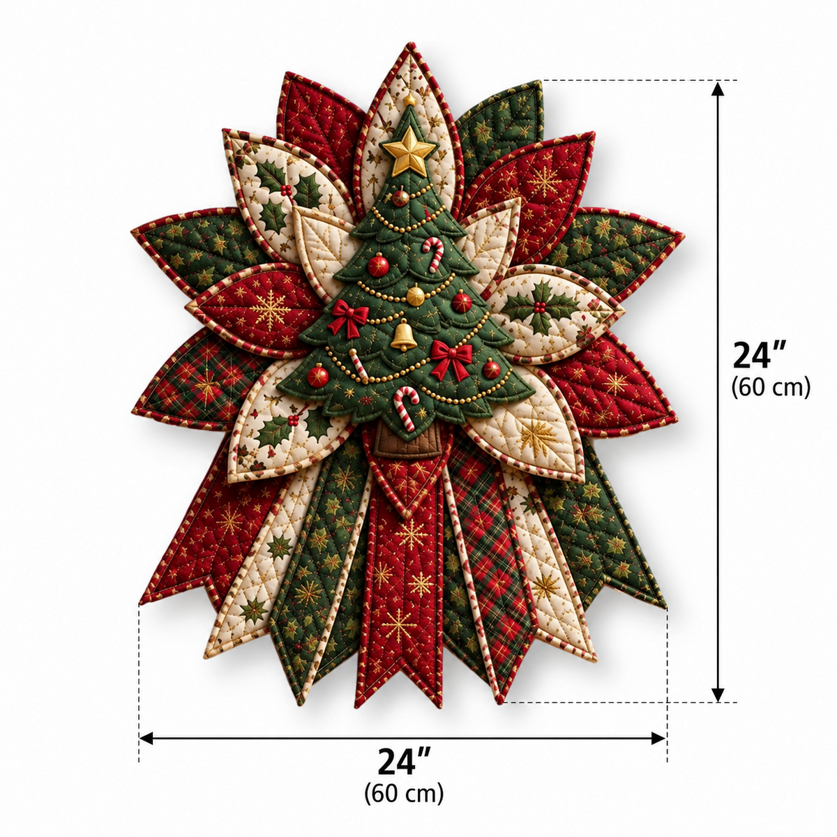 Quilted Christmas Wreath