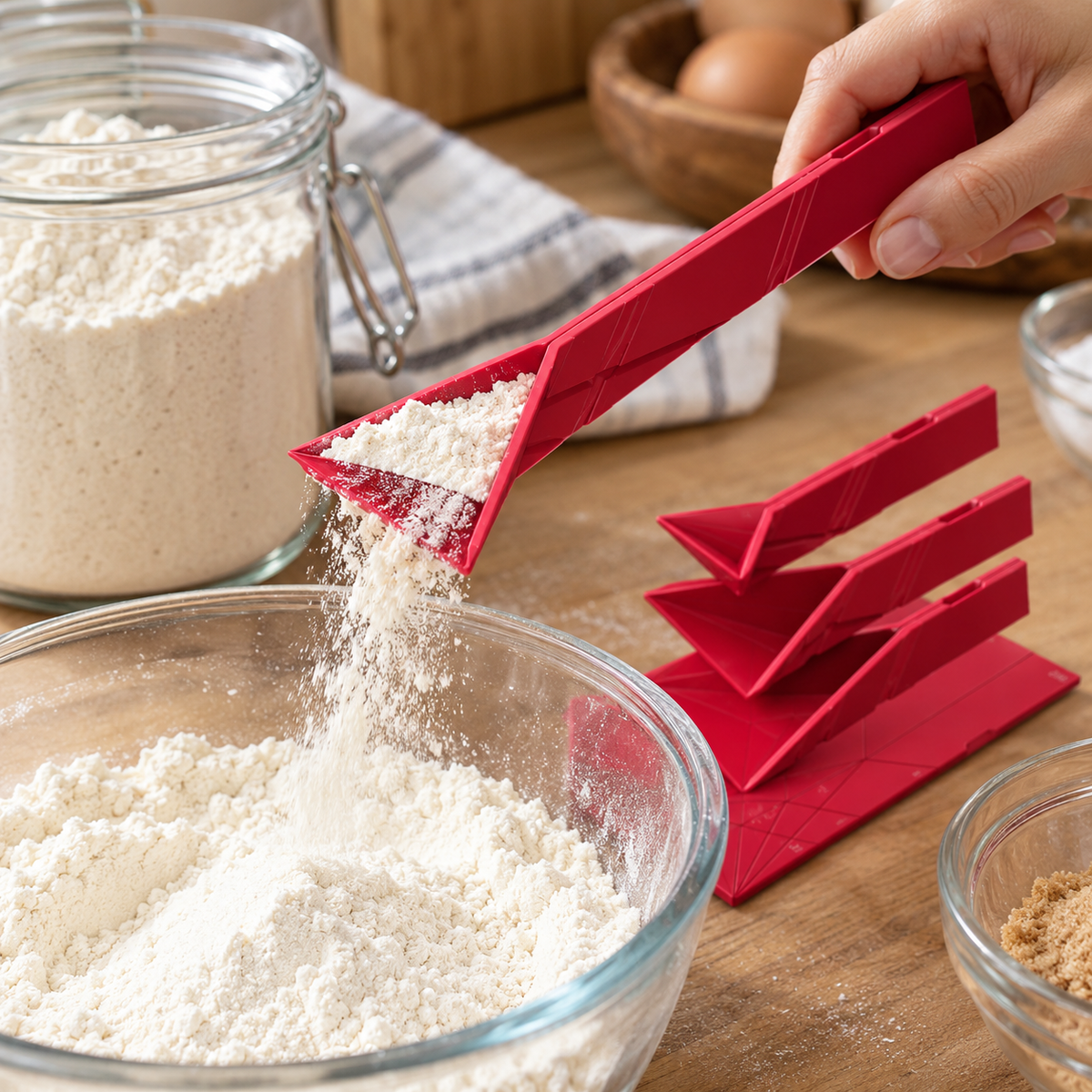 6-in-1 Folding Measuring Spoons – Space-Saving Design