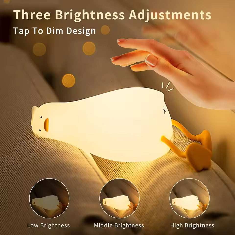Duck Silicone Night Light & Phone Holder