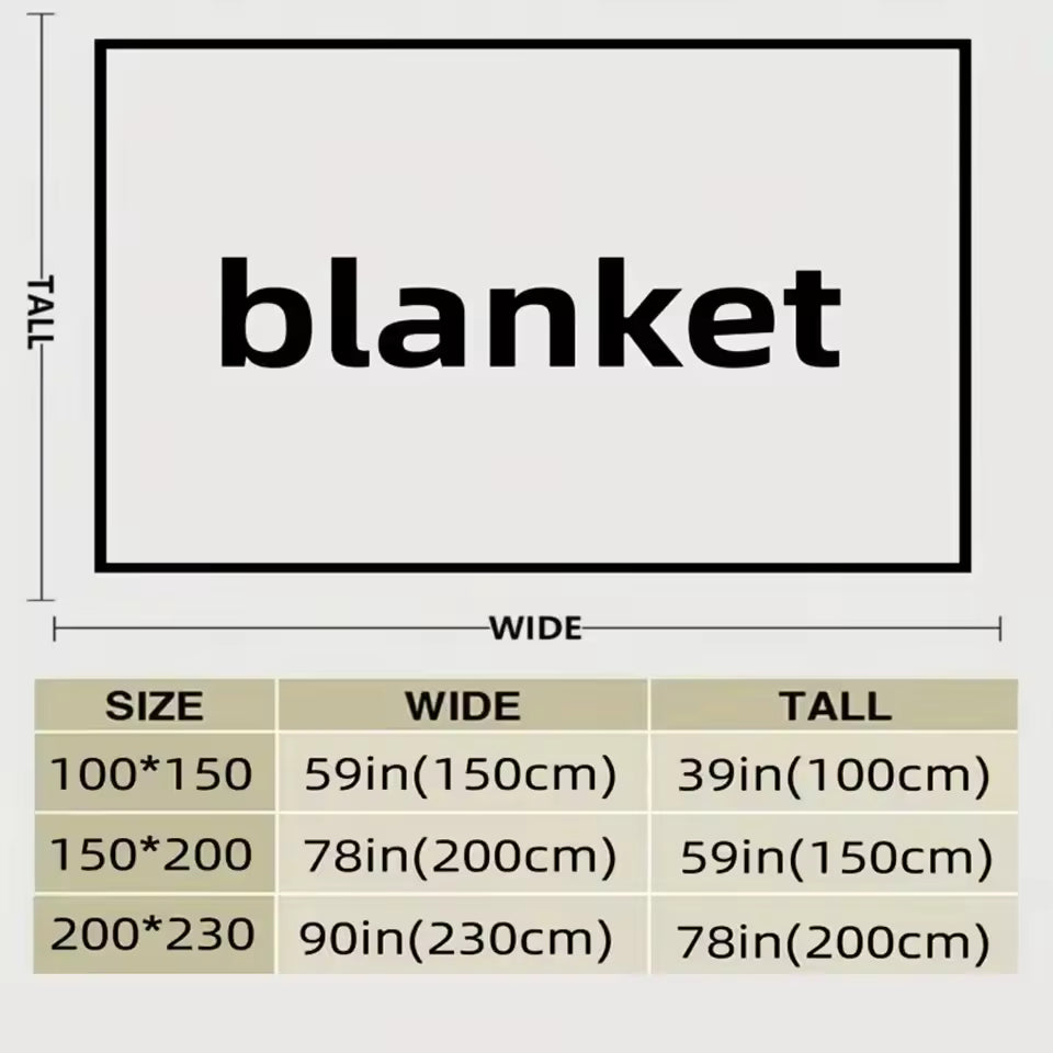 Premium Plush Knitted Blanket  for Sofa & Bed