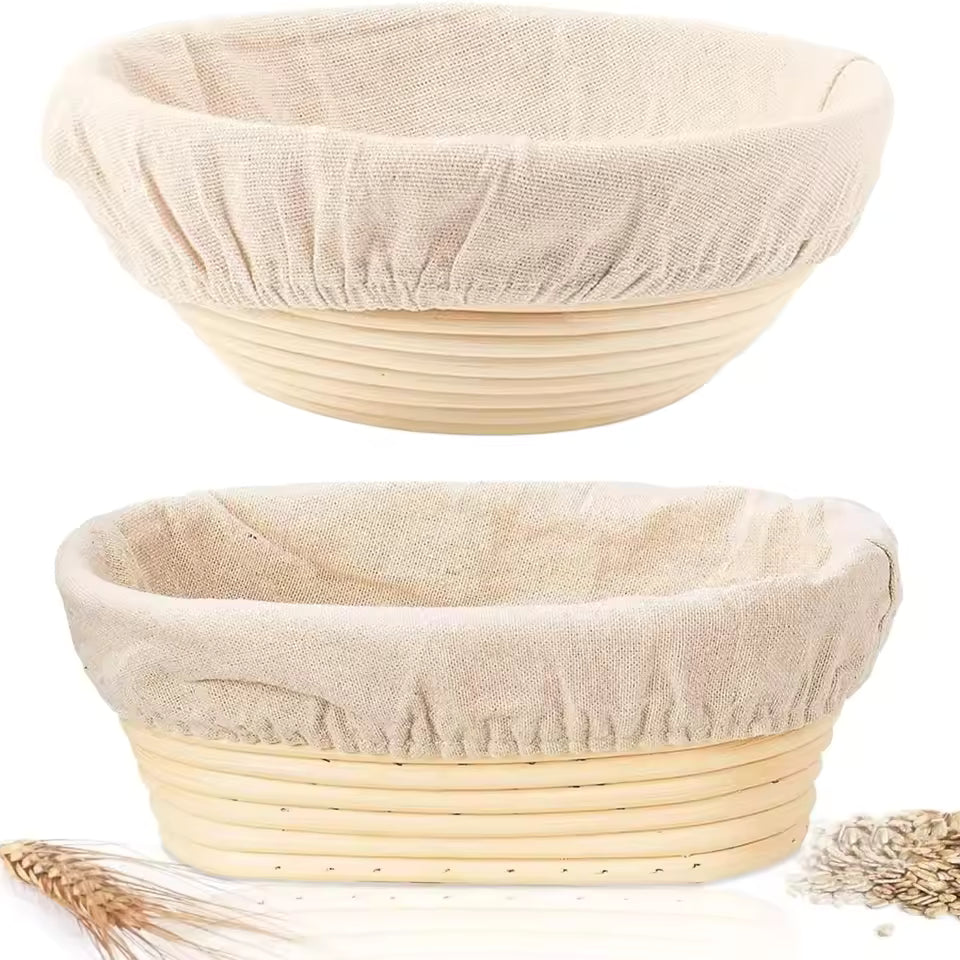 Handmade Rattan Bread Proofing Basket (Banneton) | Sourdough Dough Basket