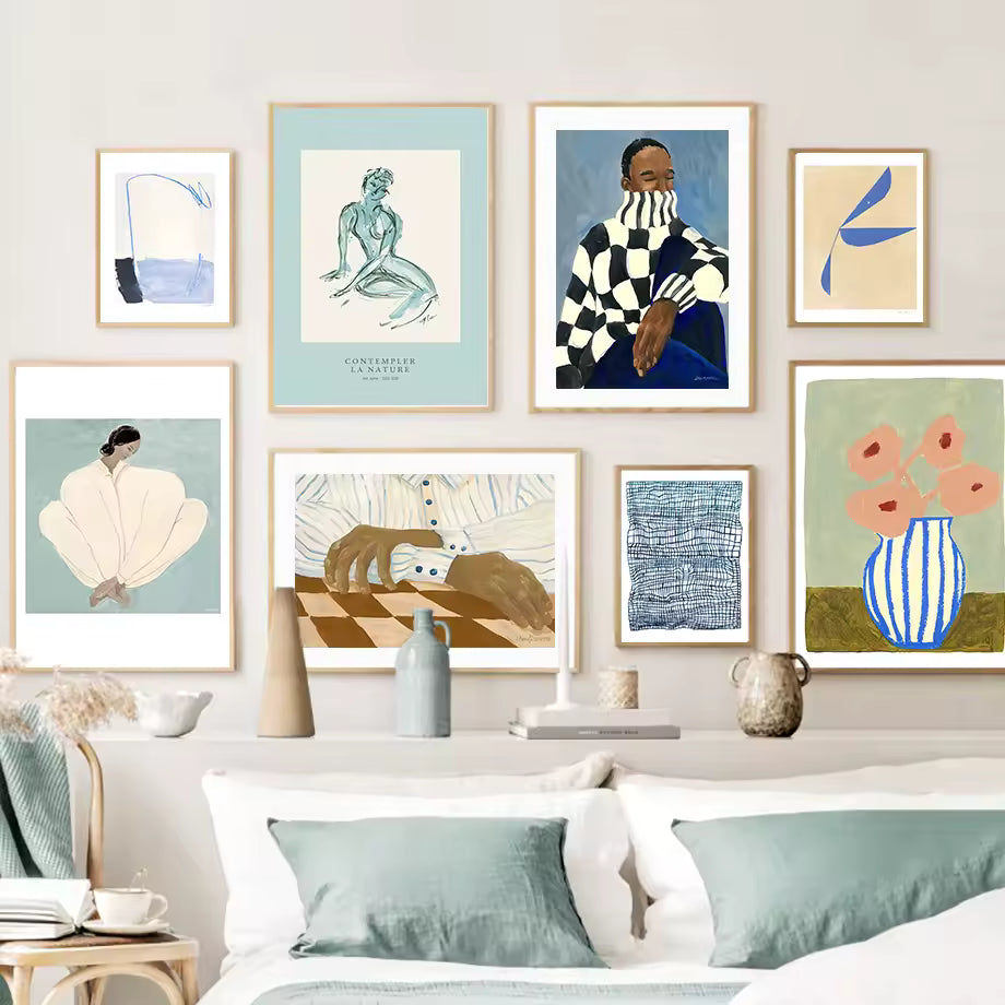 Modern Abstract Portrait Canvas Print