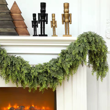 Christmas Greenery for Home & Fireplace Decor