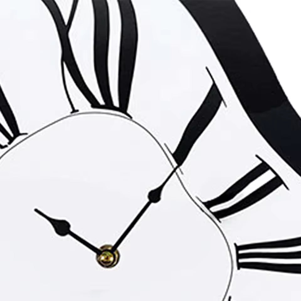 Artistic Melting Wall Clock | Silent Movement | Acrylic Minimalist Decor
