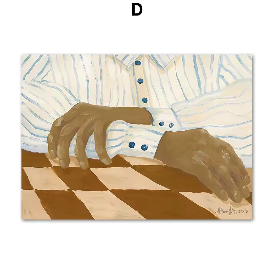 Modern Abstract Portrait Canvas Print