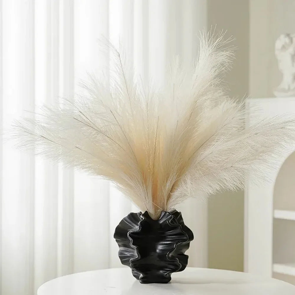 Abstract Wavy Ceramic Vase