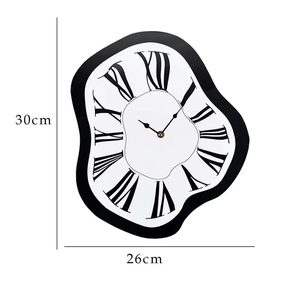 Artistic Melting Wall Clock | Silent Movement | Acrylic Minimalist Decor