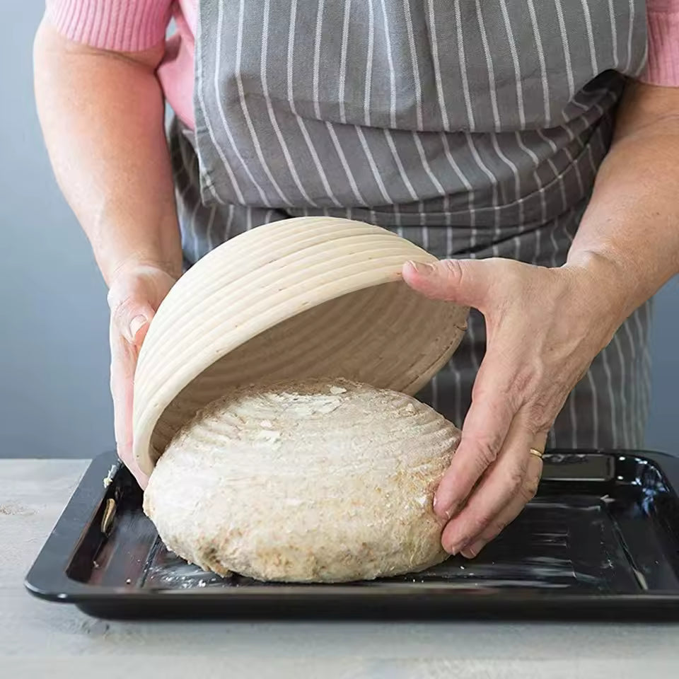 Handmade Rattan Bread Proofing Basket (Banneton) | Sourdough Dough Basket