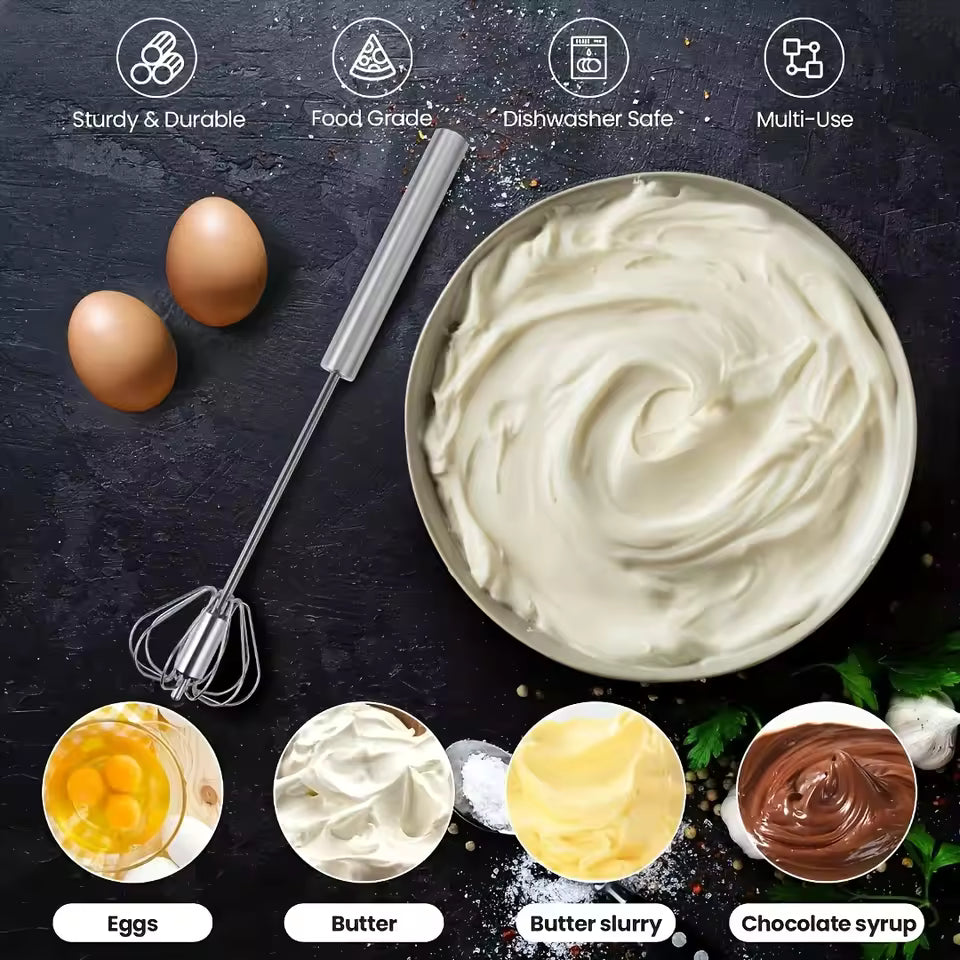 Semi-Automatic Rotary Egg Beater