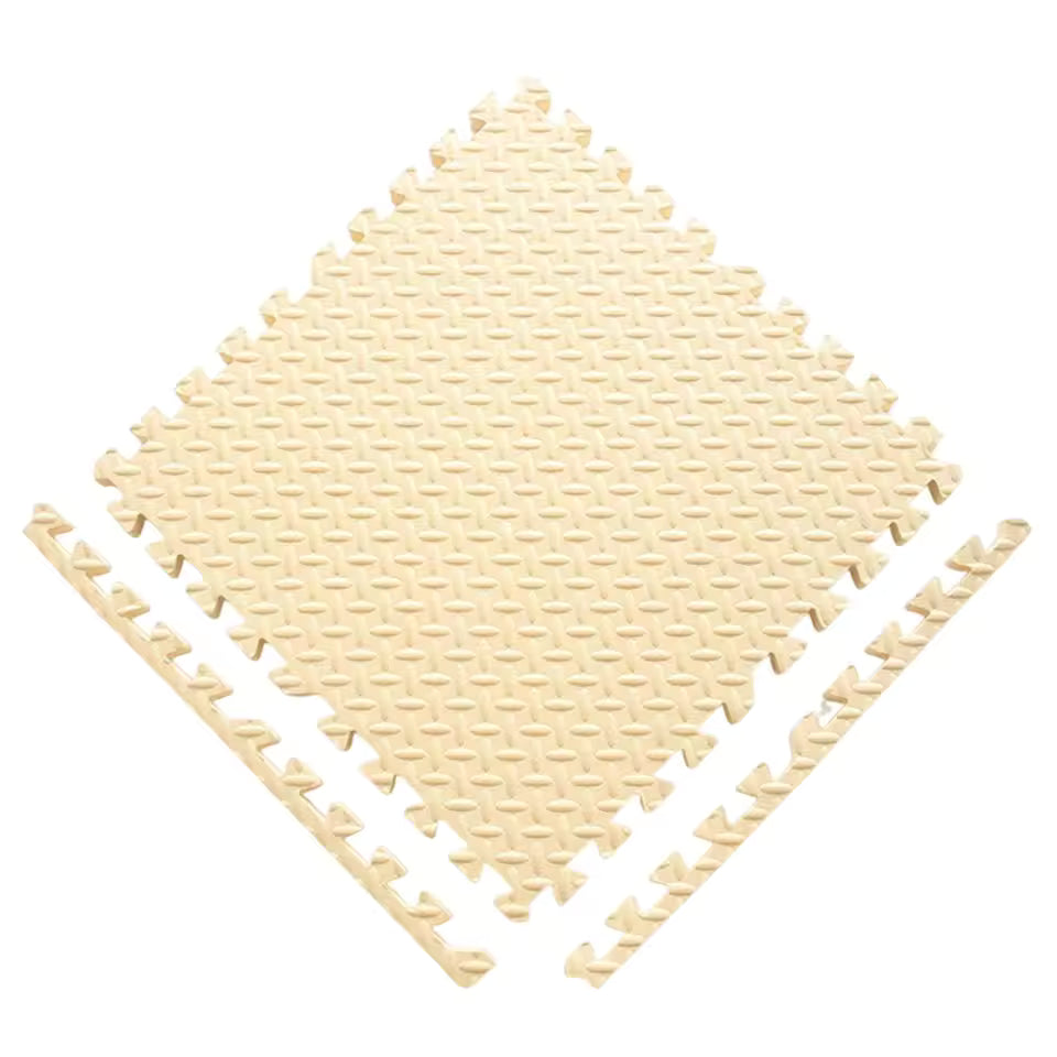 Interlocking Foam Floor Mats | Baby Play & Crawling Puzzle Tiles 8 pcs set