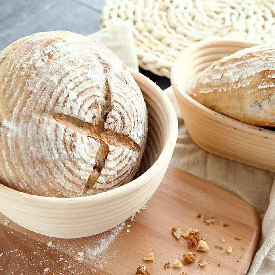 Handmade Rattan Bread Proofing Basket (Banneton) | Sourdough Dough Basket