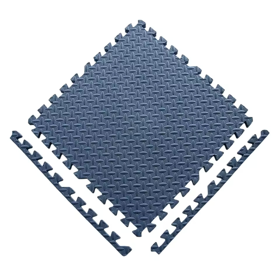 Interlocking Foam Floor Mats | Baby Play & Crawling Puzzle Tiles 8 pcs set