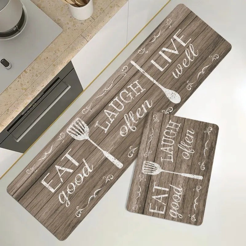 Eat Laugh Live Kitchen Floor Mat