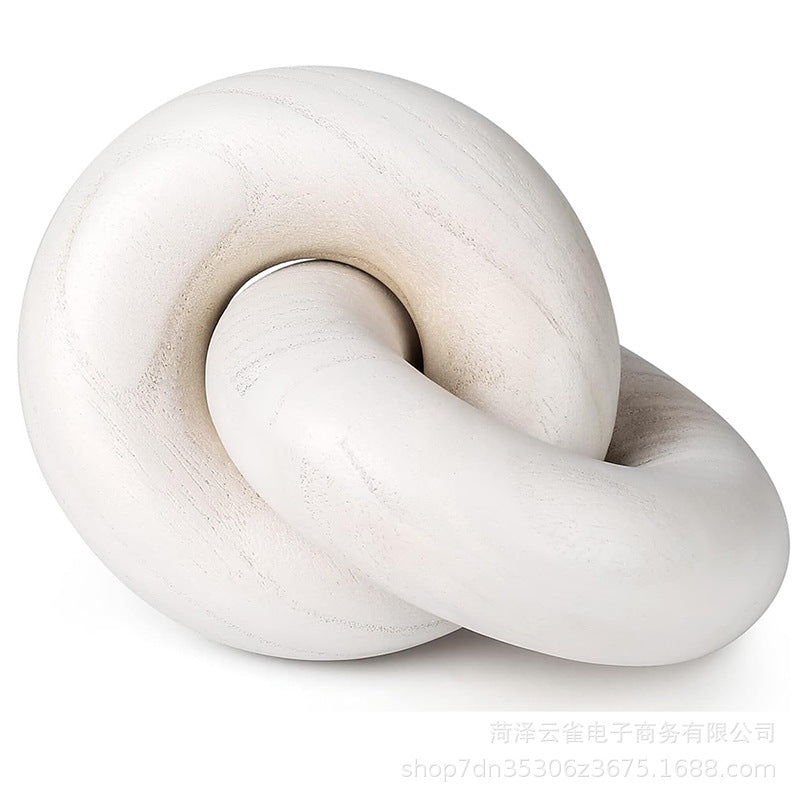 Interlocking Wood Knot Decor - Minimalist Accent