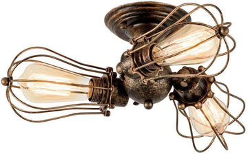 Patina Bronze Industrial Ceiling Light