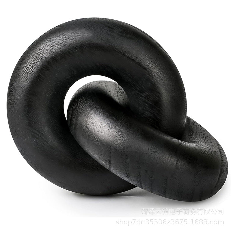 Interlocking Wood Knot Decor - Minimalist Accent