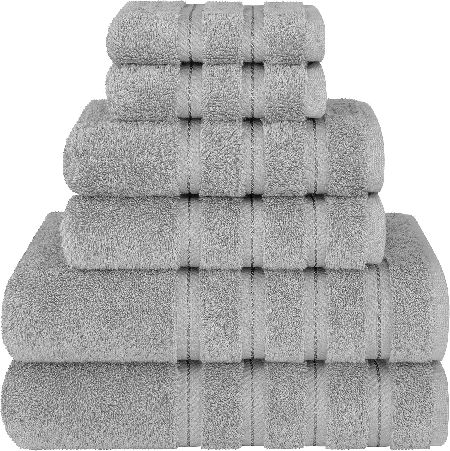 Soft Cotton Bathroom Towel Set of 6
