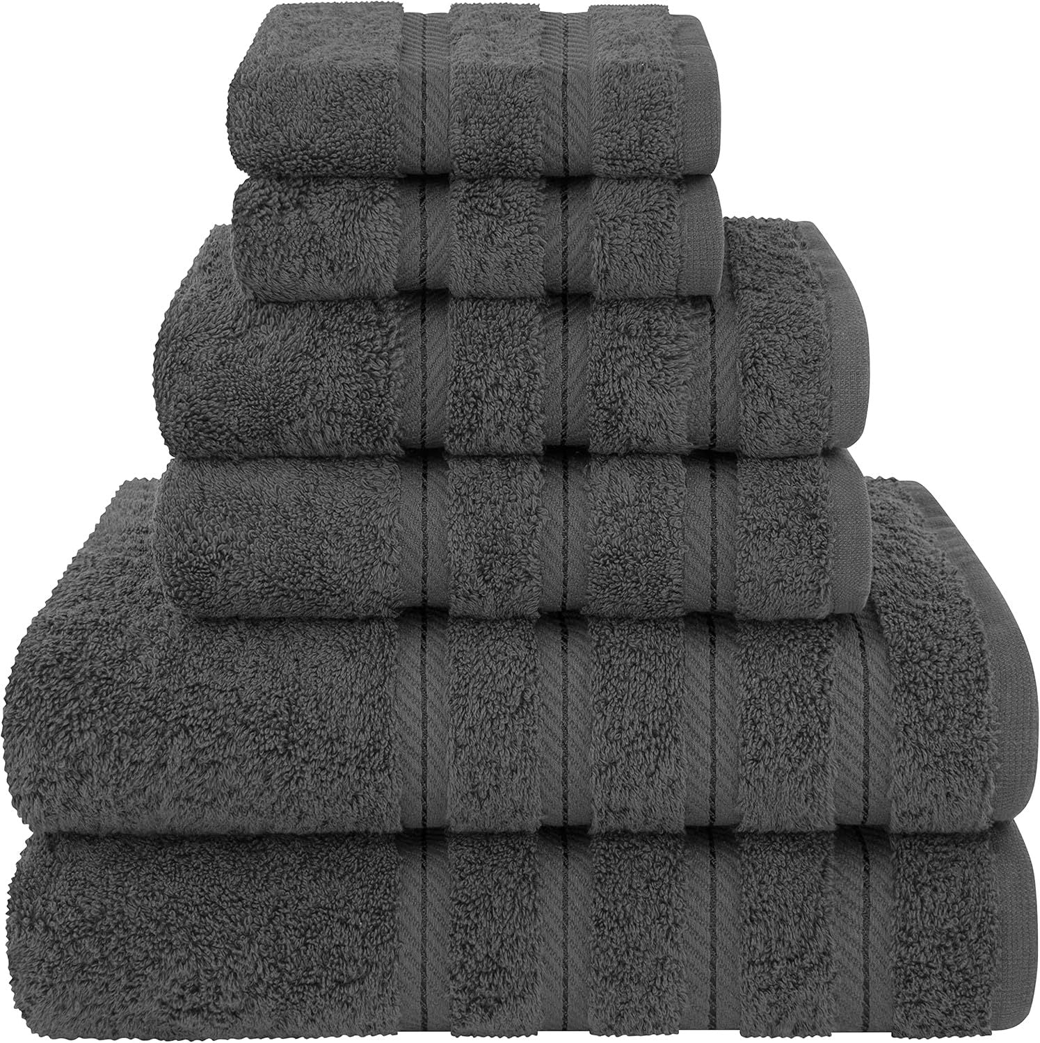 Soft Cotton Bathroom Towel Set of 6