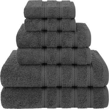 Soft Cotton Bathroom Towel Set of 6