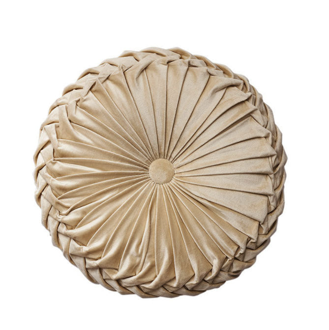 Velvet Round Accent Pillow