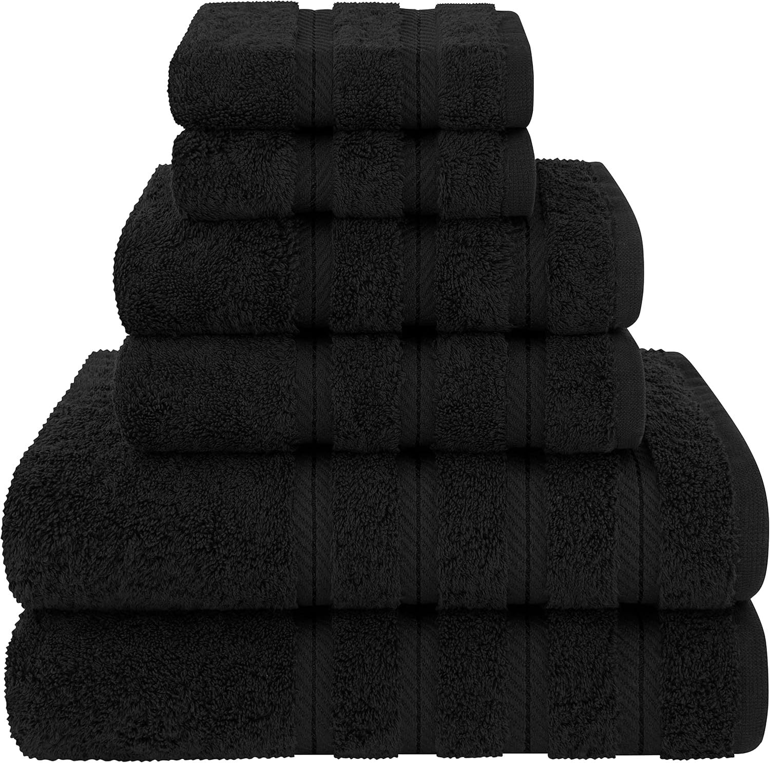 Soft Cotton Bathroom Towel Set of 6