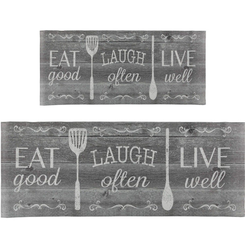 Eat Laugh Live Kitchen Floor Mat