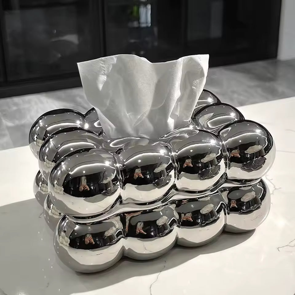 Ceramic Bubble Tissue Box