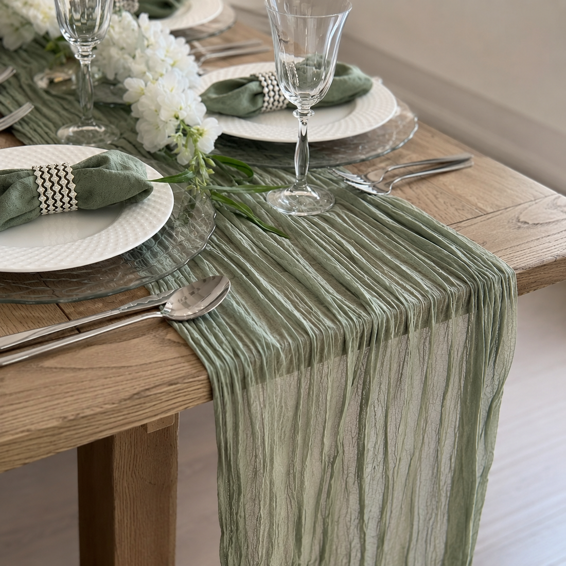 Sheer Table Runner – Lightweight Table Drape