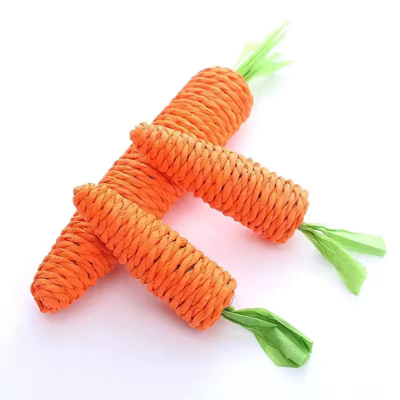 Carrot Cat Toy with Bell | Interactive Kitten Chew & Play Stick