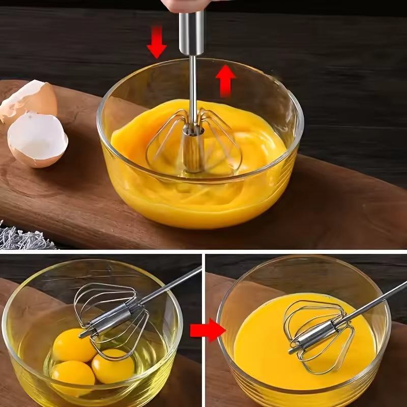 Semi-Automatic Rotary Egg Beater