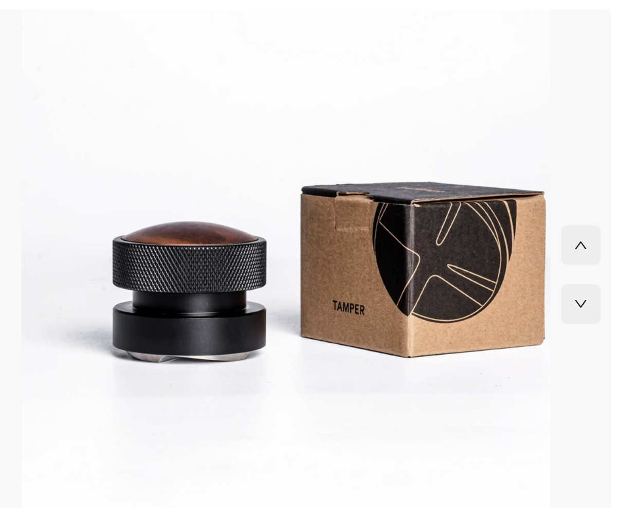 Premium Self-Gravity Walnut Wood Coffee Powder Distributor