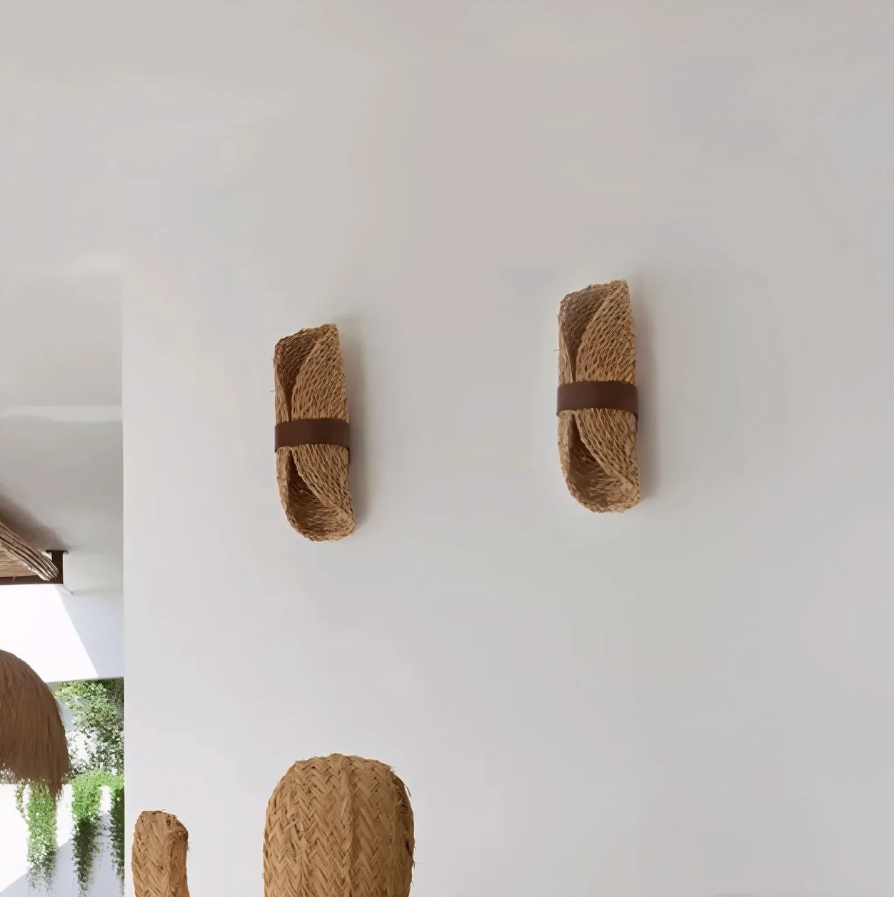 Woven Boho Wall Lamp