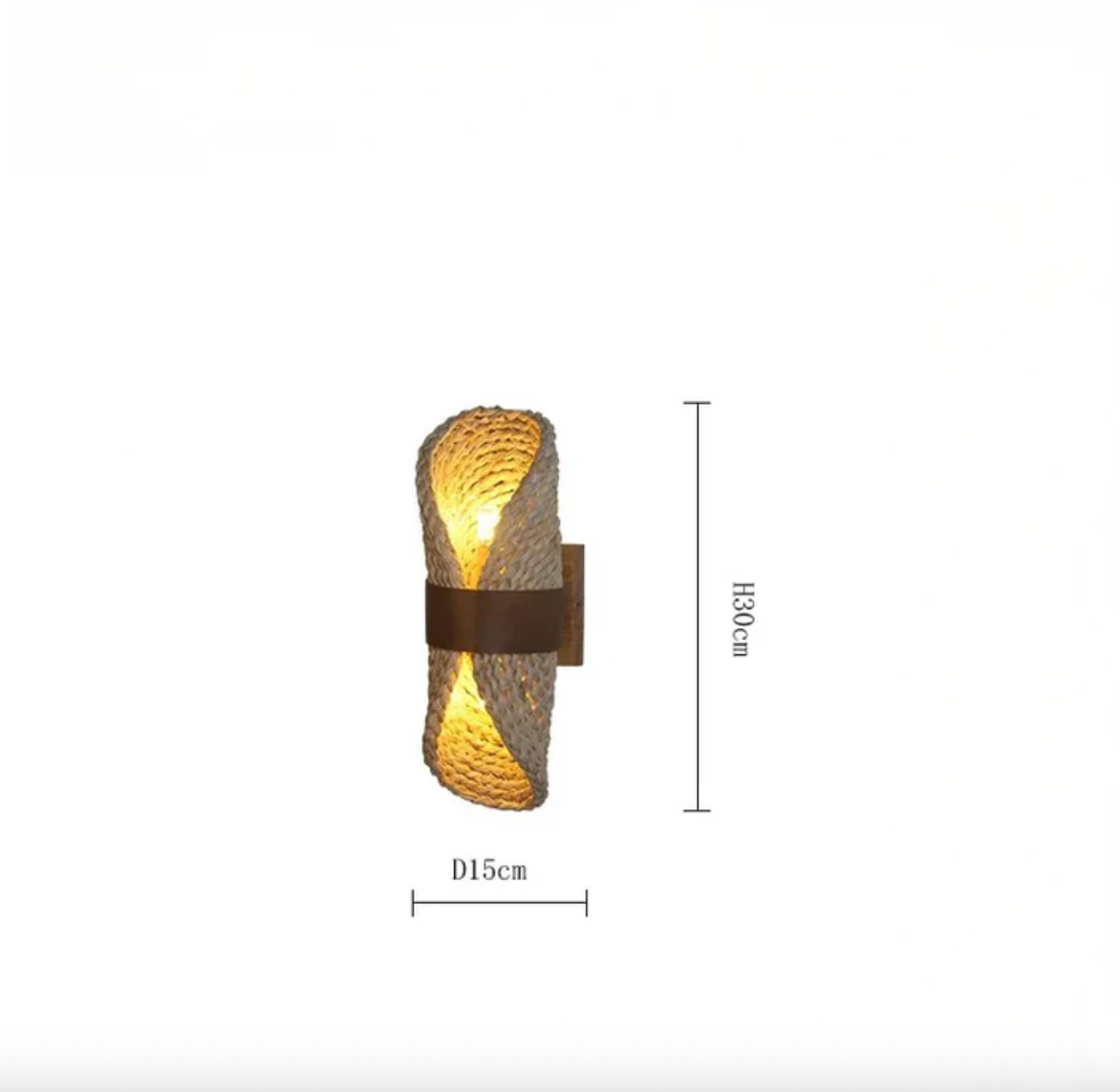 Woven Boho Wall Lamp