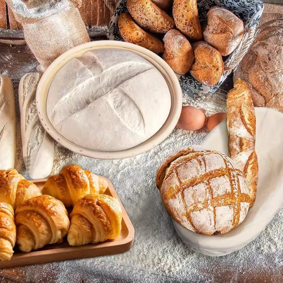 Handmade Rattan Bread Proofing Basket (Banneton) | Sourdough Dough Basket