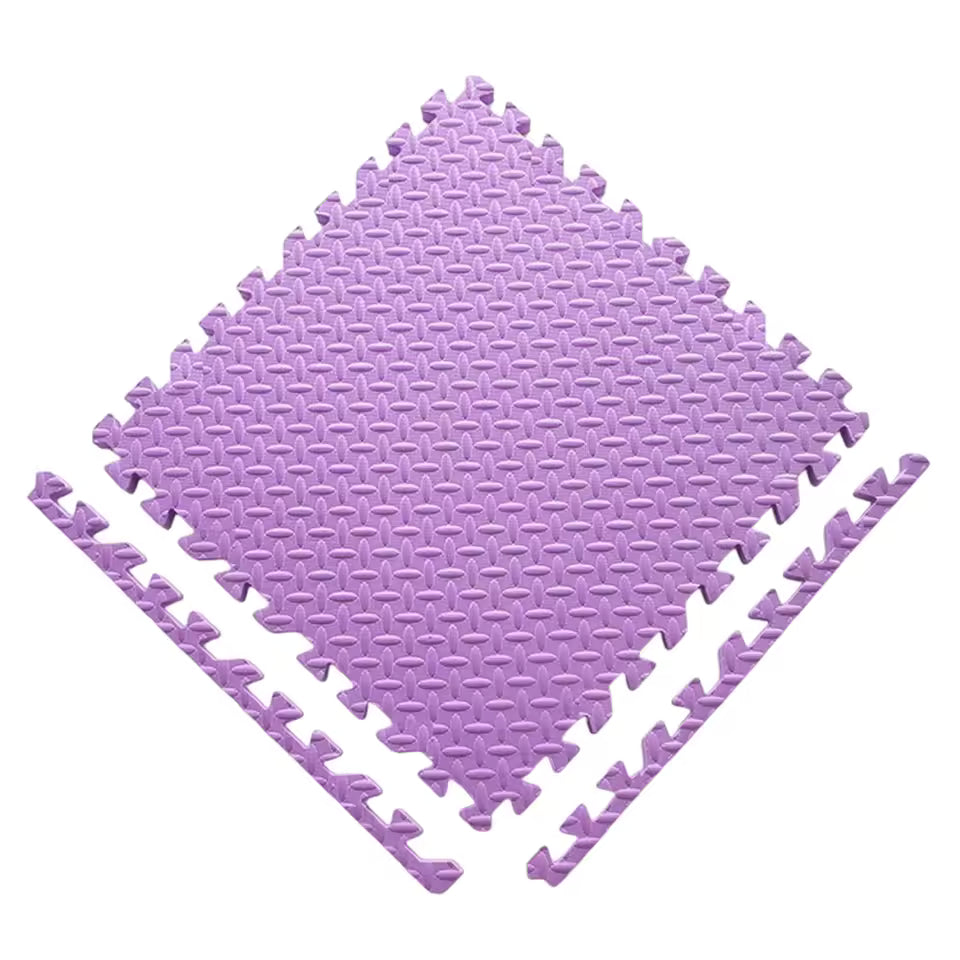 Interlocking Foam Floor Mats | Baby Play & Crawling Puzzle Tiles 8 pcs set