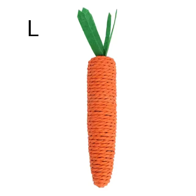 Carrot Cat Toy with Bell | Interactive Kitten Chew & Play Stick