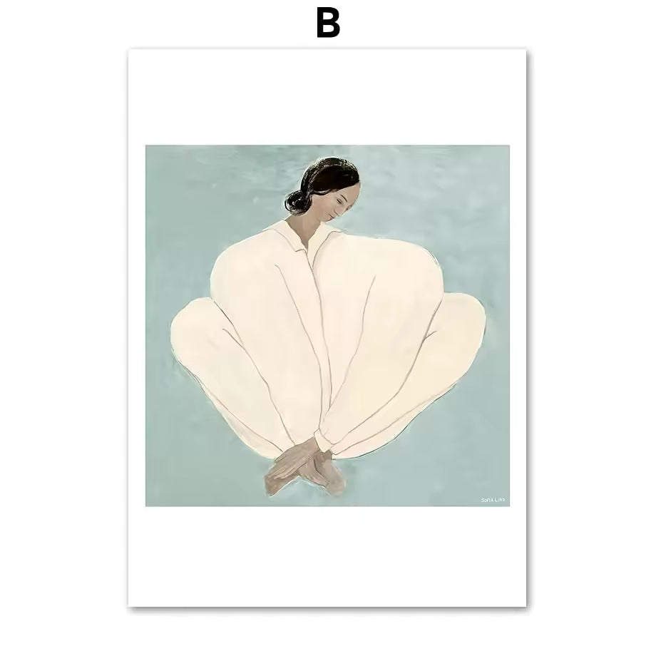 Modern Abstract Portrait Canvas Print