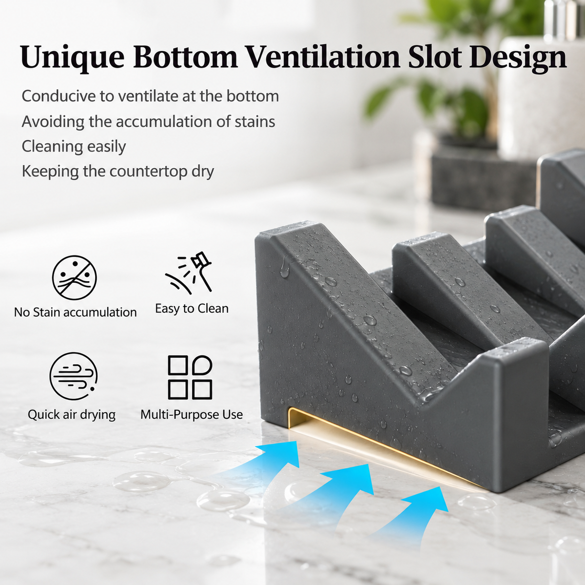 Silicone Soap Holder - Self-Draining Design
