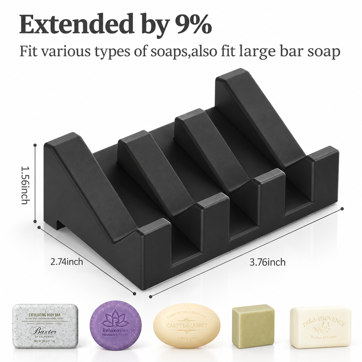 Silicone Soap Holder - Self-Draining Design