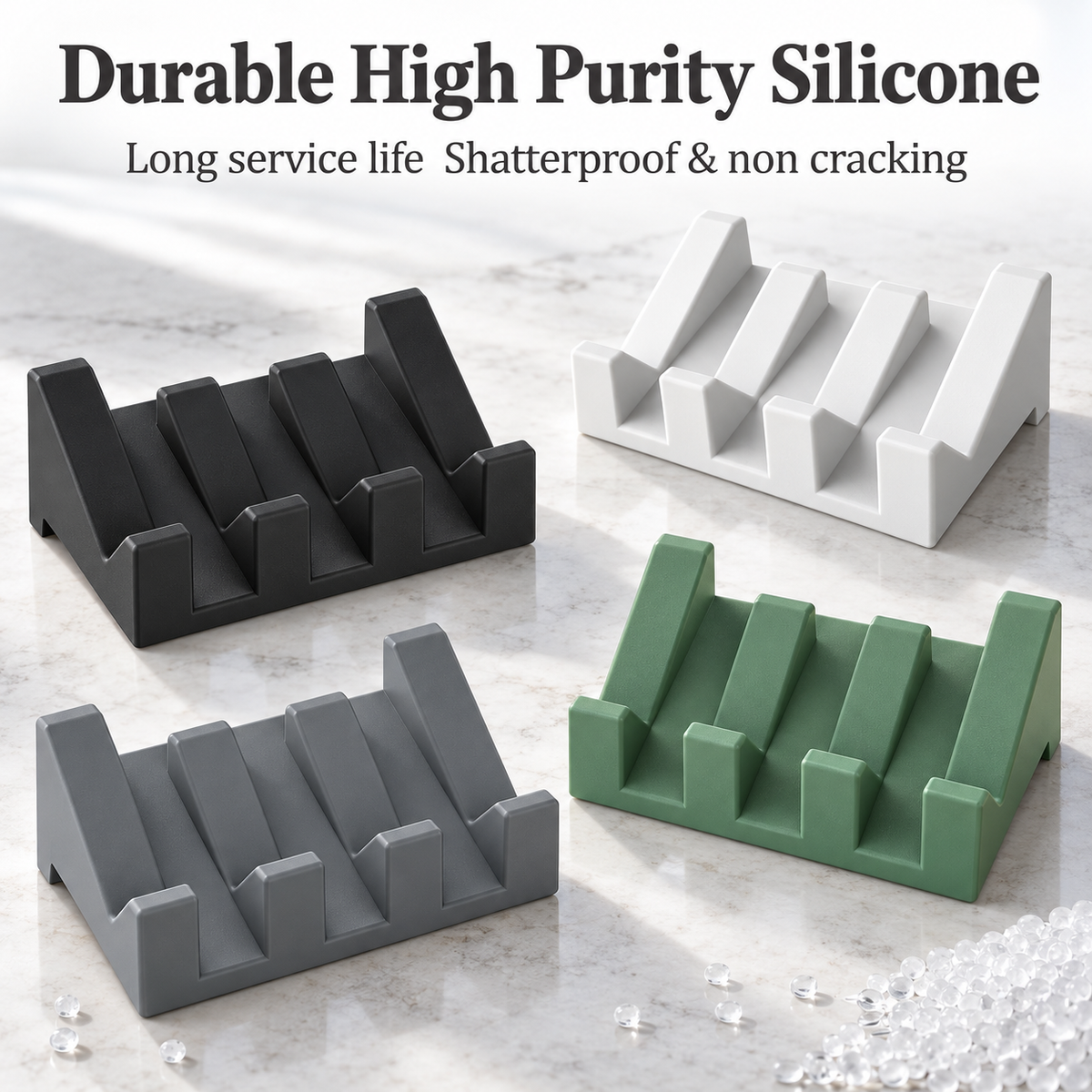 Silicone Soap Holder - Self-Draining Design