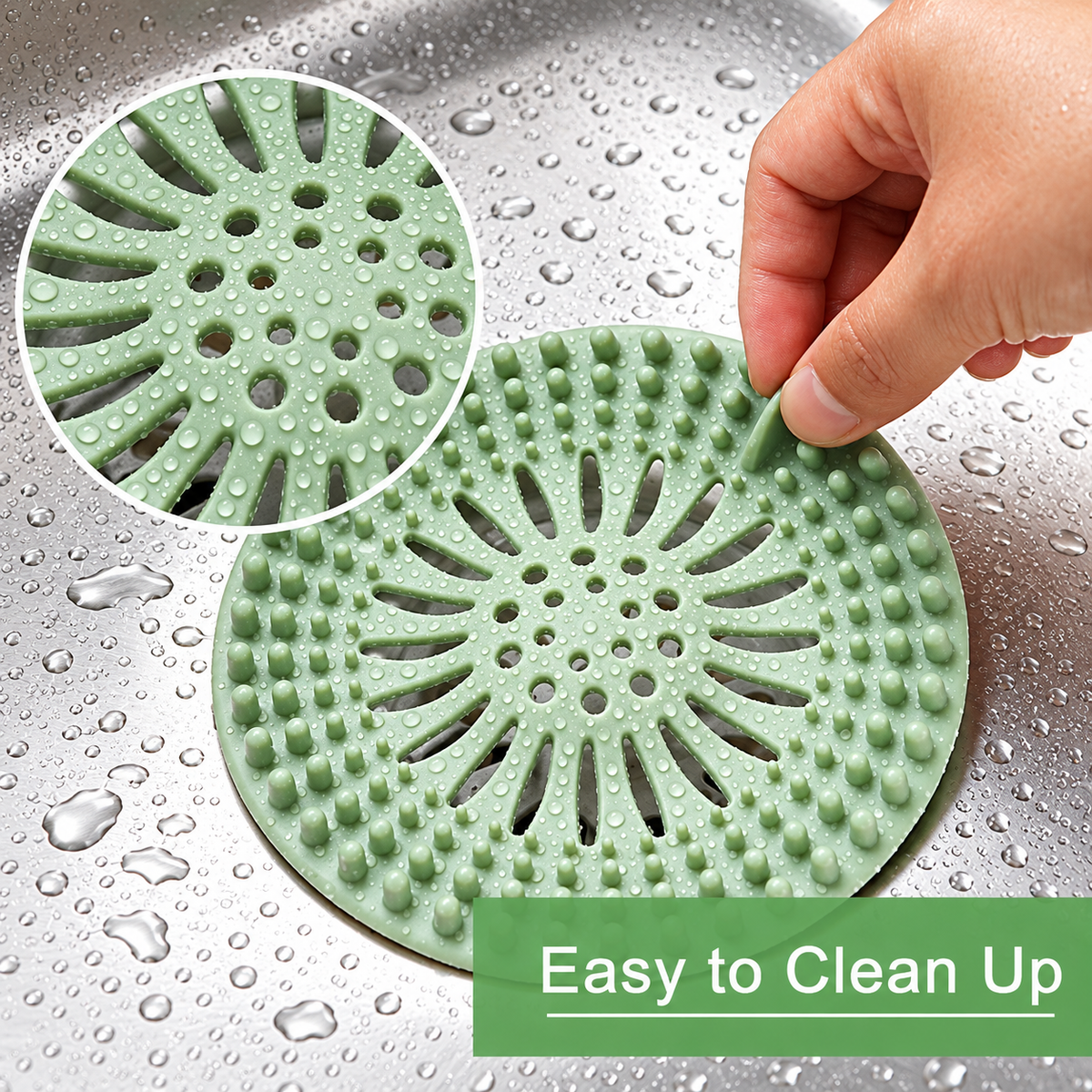 Sink Drain Hair Catcher - 5-Piece Set