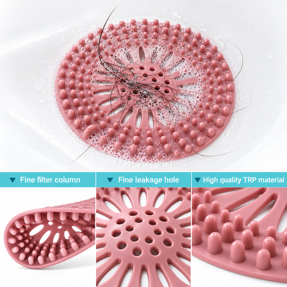 Sink Drain Hair Catcher - 5-Piece Set