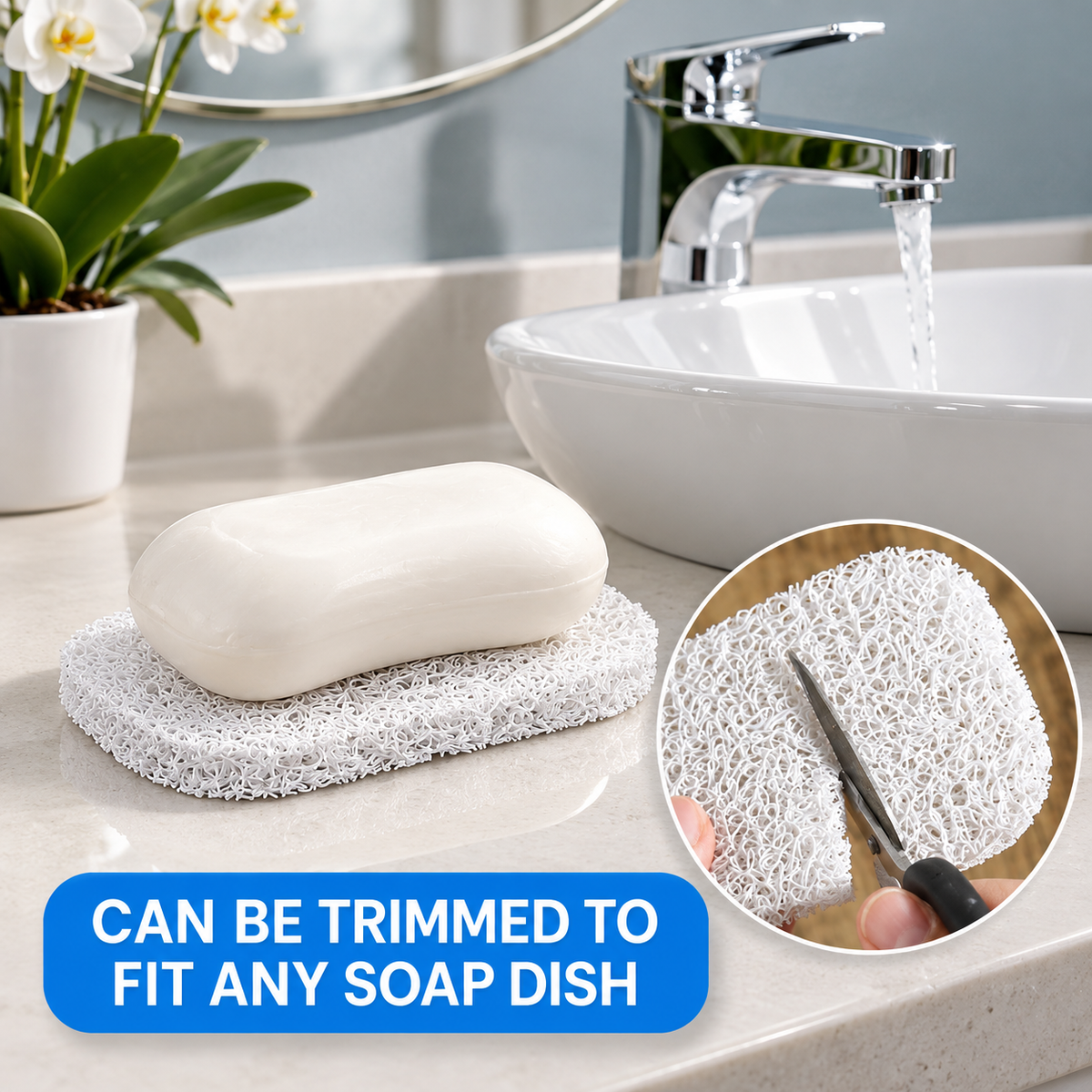 Soap Saver Pad - Quick-Dry Drainage Mat
