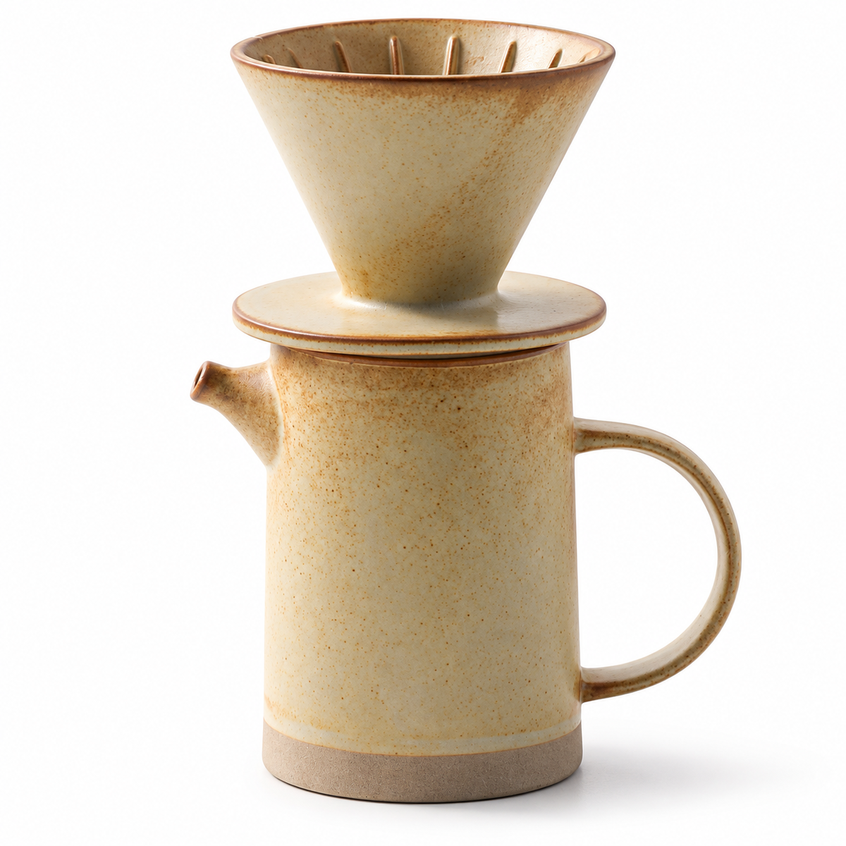 Ceramic Pour Over Coffee Set - Dripper & Mug