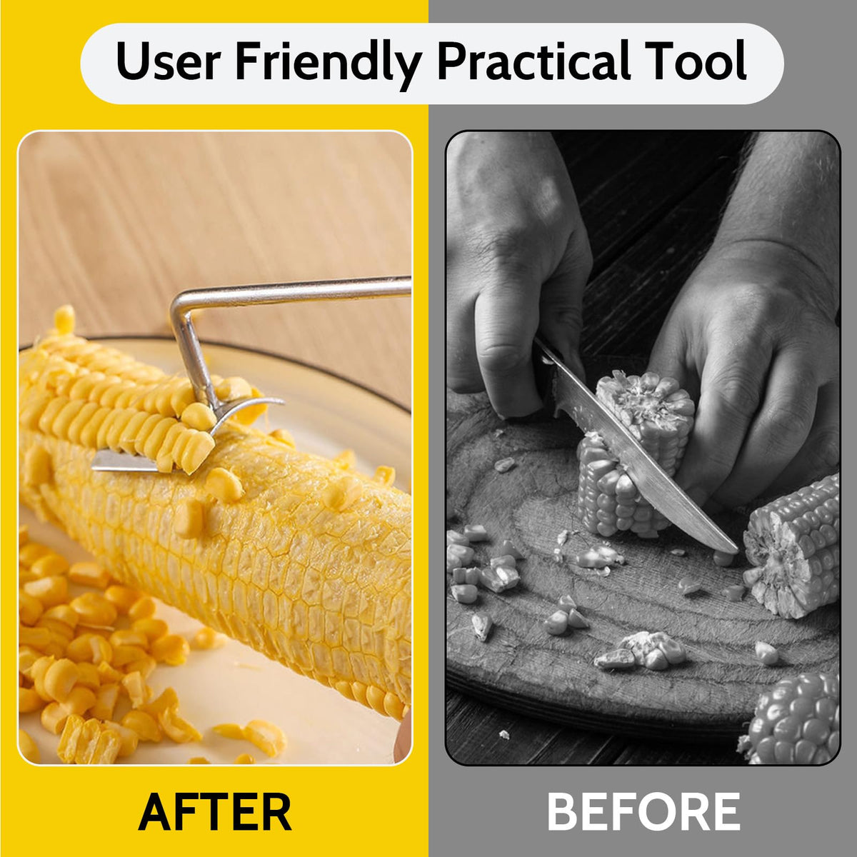 Stainless Steel Corn Stripper - Kernel Remover