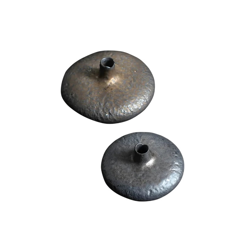 Textured Iron Bud Vase – Modern Minimalist