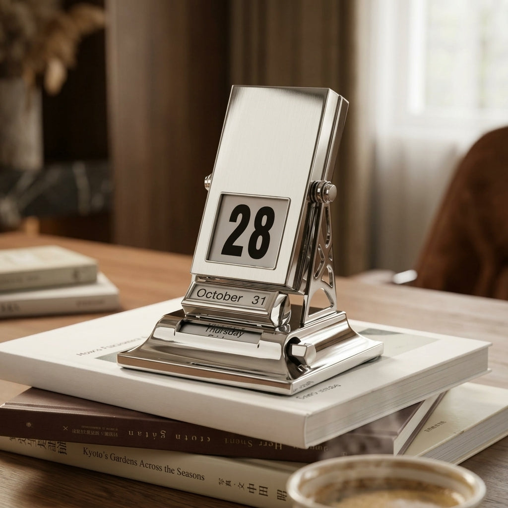 Timeless Desk Date Keeper - Rotating Calendar