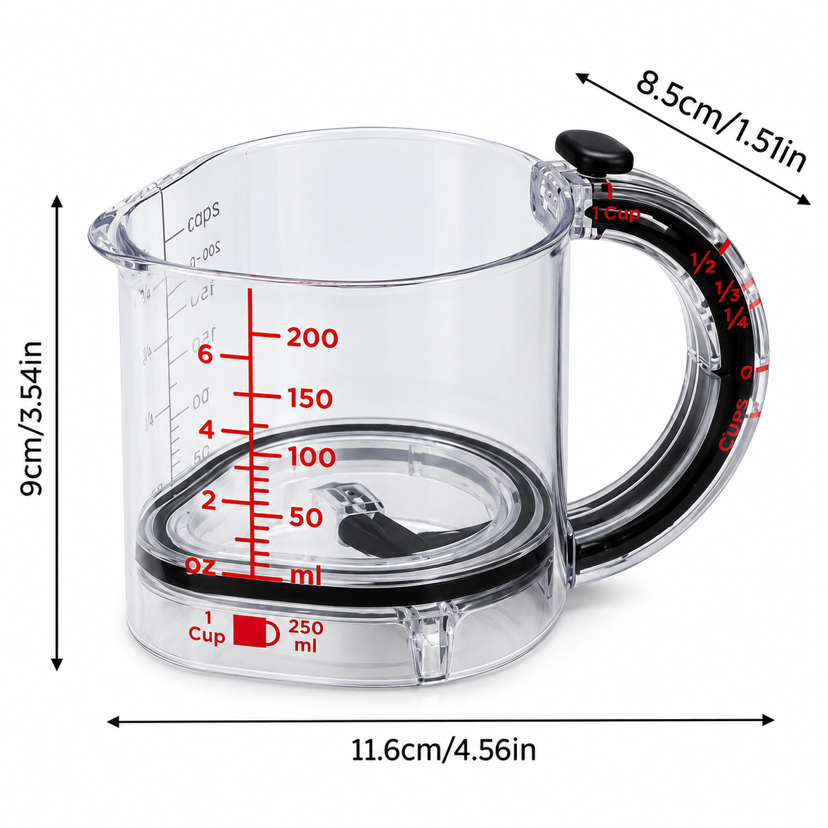 Adjustable Measuring Cup – 250ml Capacity