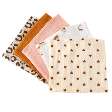 Baby Cotton Washcloths Set of 5