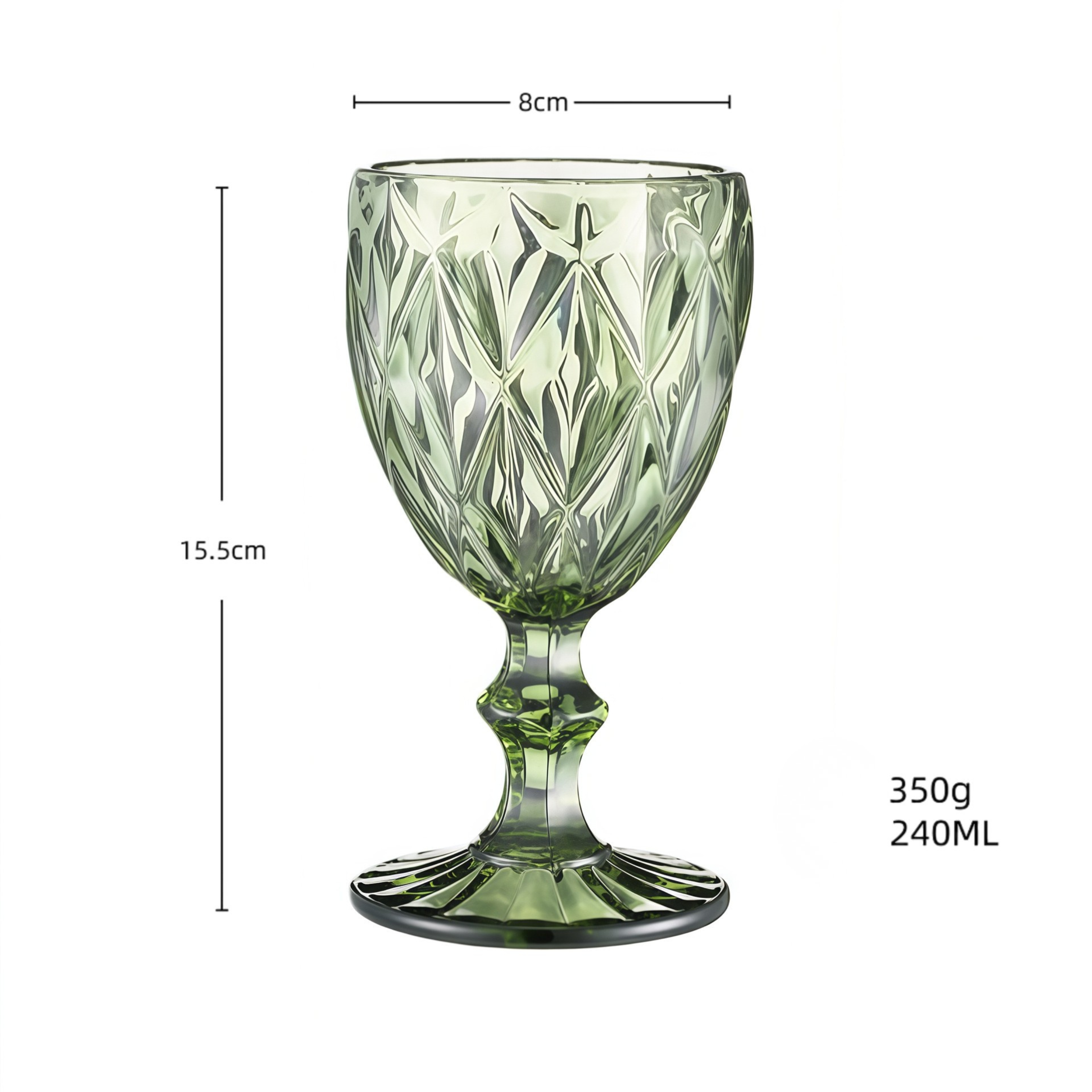 Vintage European Style Goblet Glass